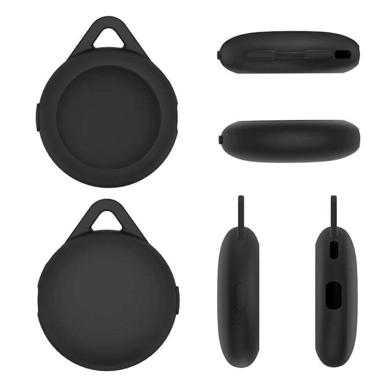 For Pokemon Go Plus+ Sleep Monitor Poke Ball Anti-fall Silicone Protective Case(Black)