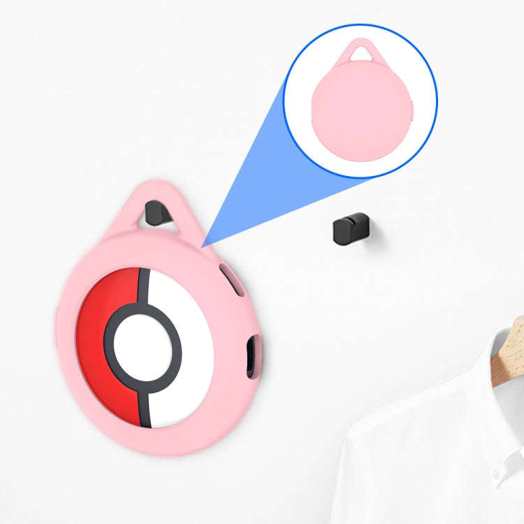 For Pokemon Go Plus+ Sleep Monitor Poke Ball Anti-fall Silicone Protective Case(Pink)