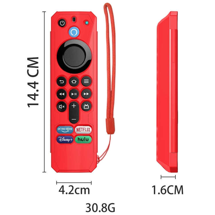 For Amazon Alexa Voice Remote 3rd Gen Anti-Fall And Protective Cover For TV Remote Control(Blue)
