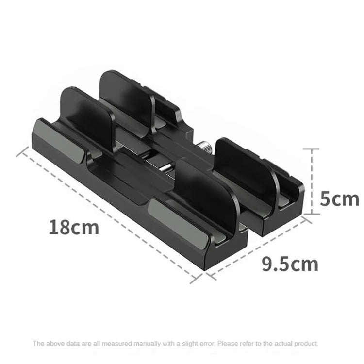 Dual-Purpose Laptop Vertical Stand Storage Rack Desktop Heightening Cooling Base(White)