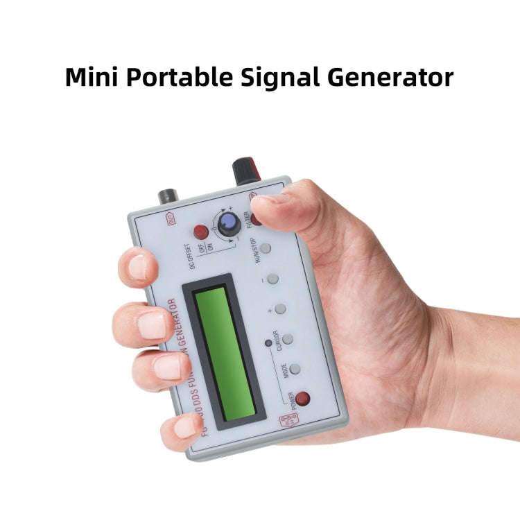 FG-100  1Hz-500kHz DDS Function Signal Generator Frequency Counter(White)