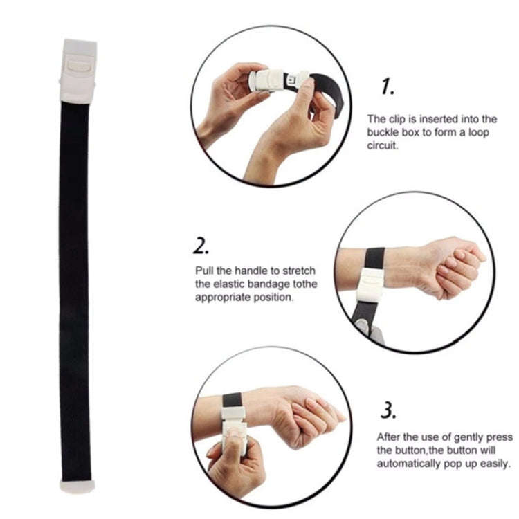 2.5x40cm Quick Detachable Emergency Buckle Tourniquet Outdoor Survival Camping Equipment(White)