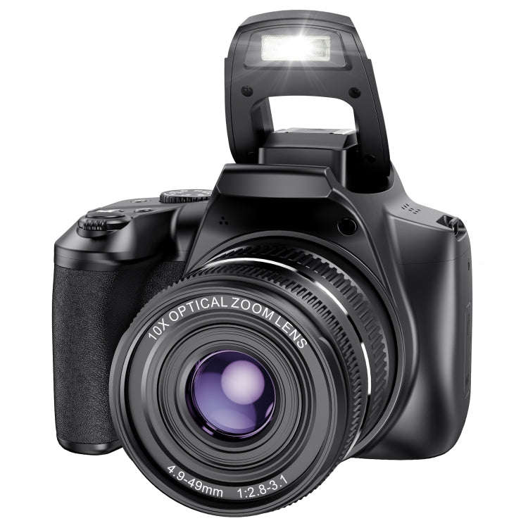 W2 64MP 4K 3 Inch Screen 10X Optical Zoom+4X Digital Zoom Camera(Package One)
