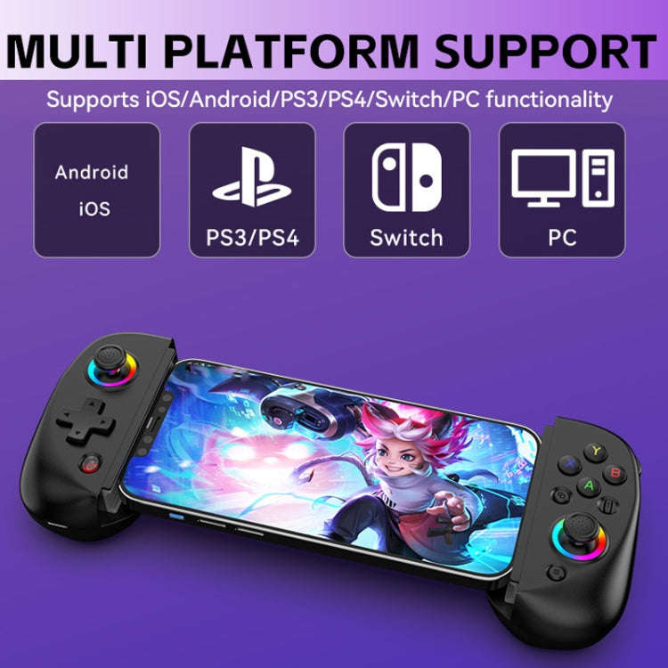 D8 Mobile Phone Stretch Band Light Gamepad Dual Hall Wireless Bluetooth Somatic Vibration Grip fo...