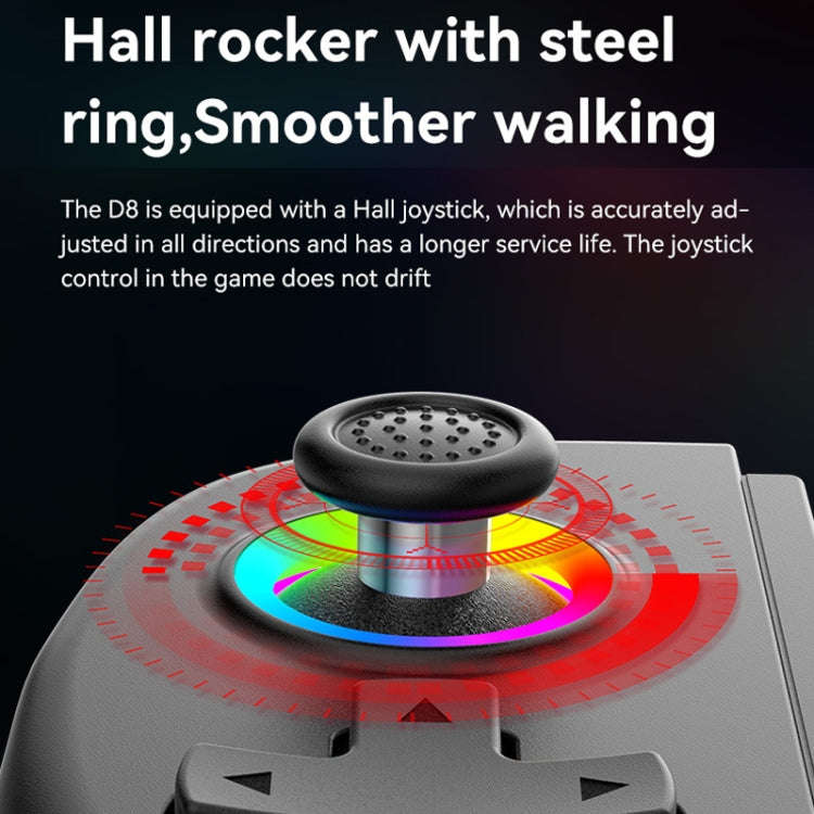 D8 Mobile Phone Stretch Band Light Gamepad Dual Hall Wireless Bluetooth Somatic Vibration Grip fo...