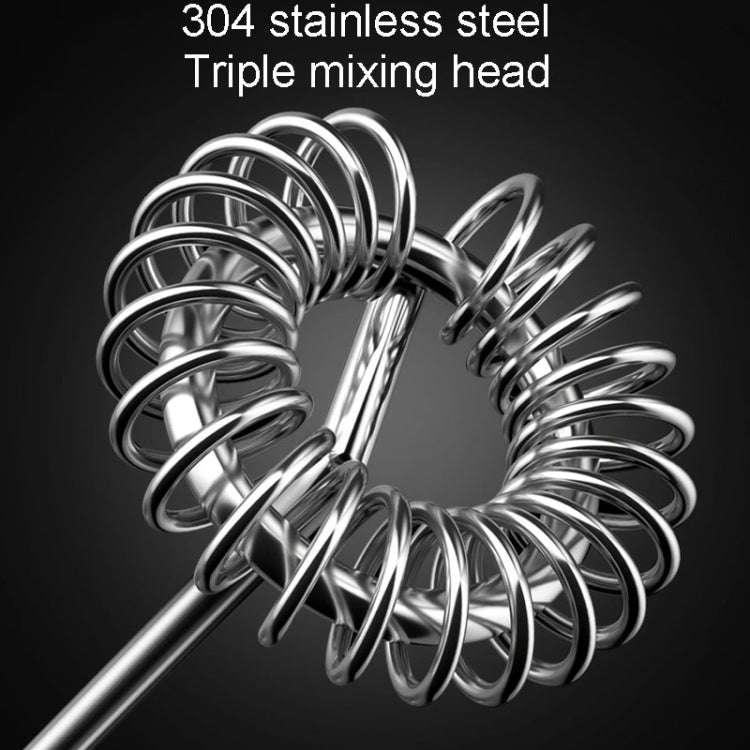 Kacheeg Electrical Stainless Steel Coffee Whisk Portable Whipping Milk Froth Mixer(No Battery)