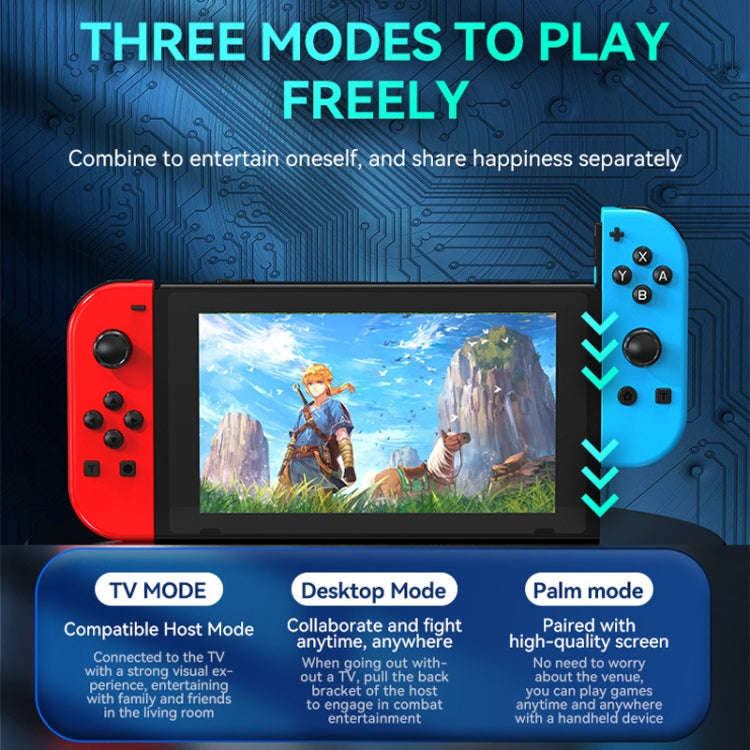 JOY-02 Gaming Left And Right Handle With RGB Lights Body Feel Bluetooth Gamepad For Switch / Swit...