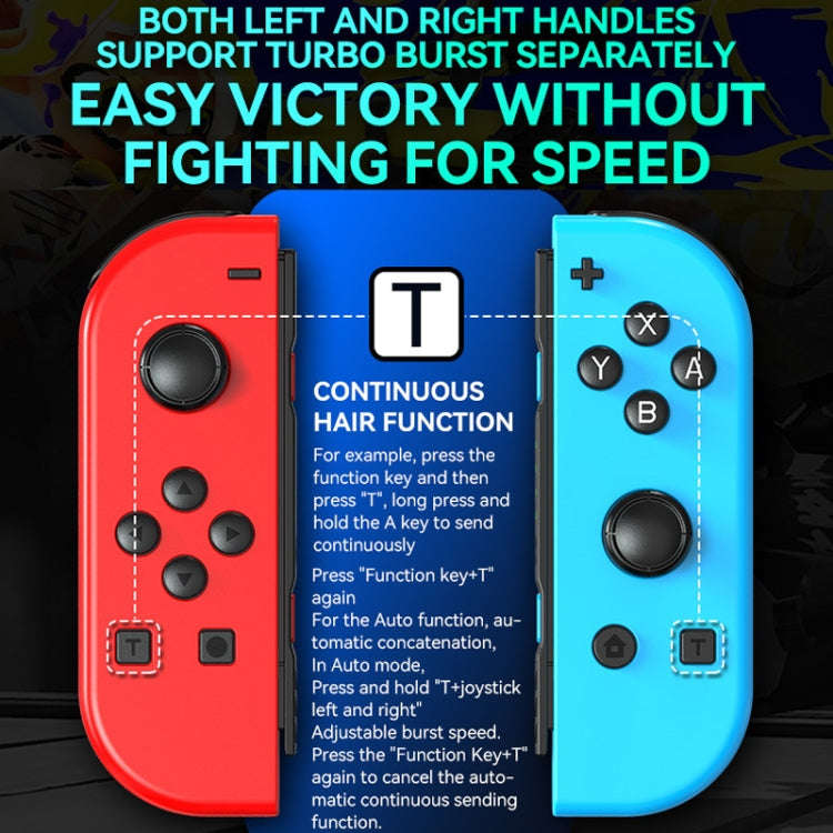 JOY-02 Gaming Left And Right Handle With RGB Lights Body Feel Bluetooth Gamepad For Switch / Swit...