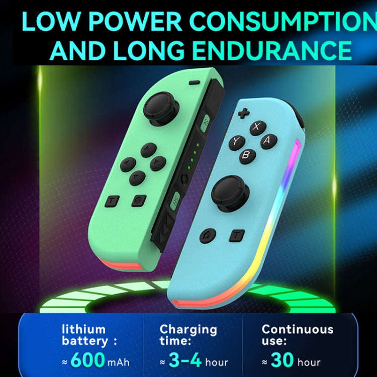 JOY-02 Gaming Left And Right Handle With RGB Lights Body Feel Bluetooth Gamepad For Switch / Swit...