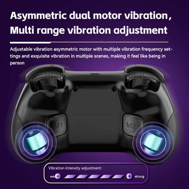 Z01 Wireless Gaming Vortex Dual Hall Body Grip For Switch / PS3 / PS4 / Adroid / IOS(black)