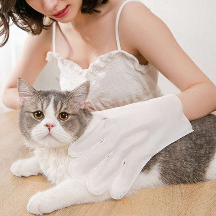 6pcs /Pack KIMHOME Pet No-Rinse Gloves Wipes Dogs Cats Bathing Deodorizing Cleaning Dry Cleaning ...