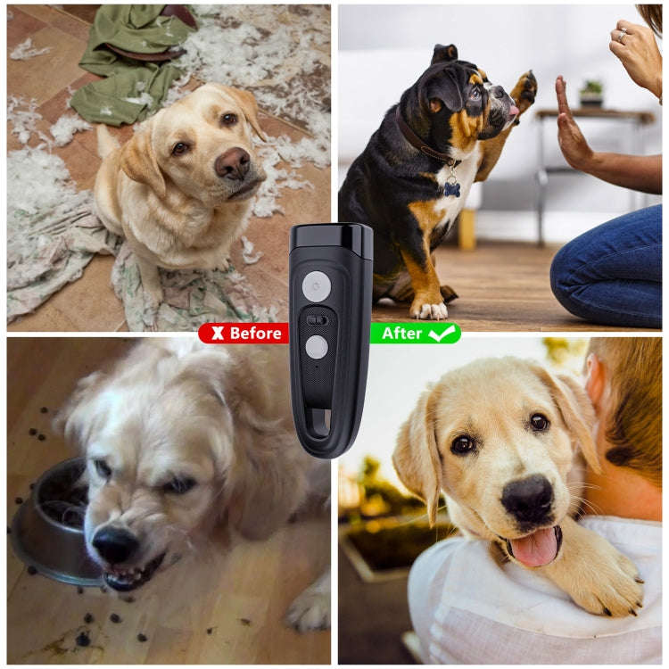 Ultrasonic Dog Repeller Stop Barker Pet Trainer(Black)