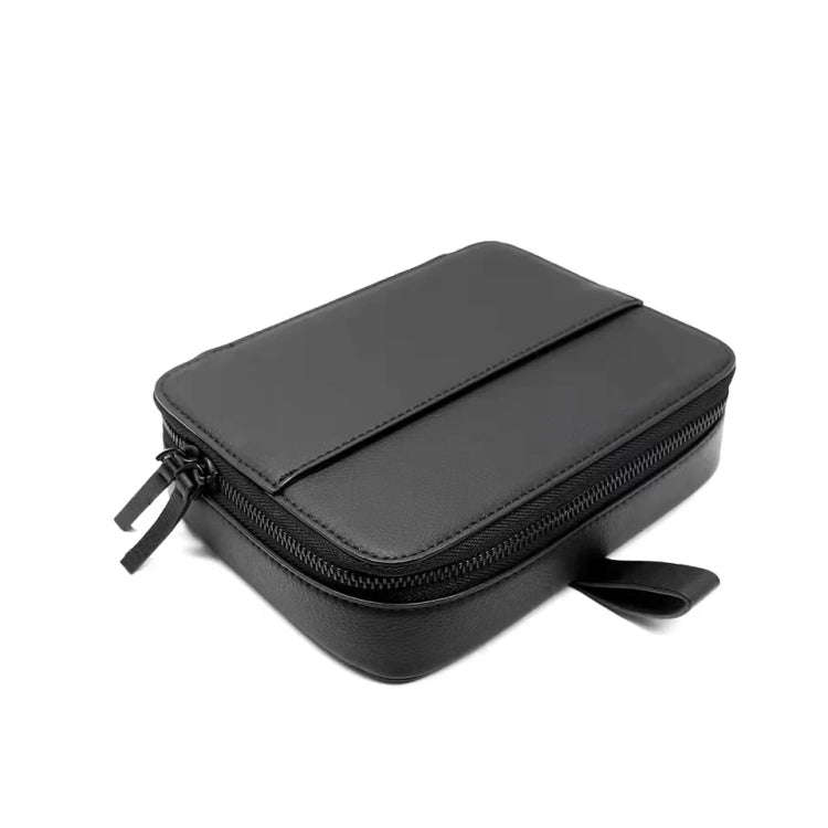 PU Leather Watch Strap Organizer Box For Apple Watch Band  Travel Storage Case(Black)