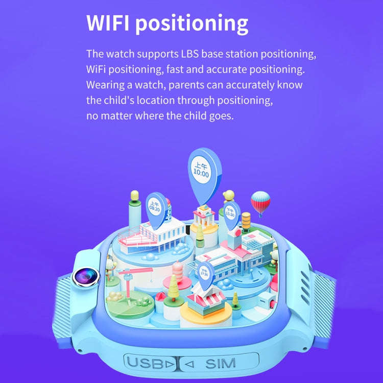 Y36 1.44-inch 4G Video Call Waterproof Smart Children Phone Watch with SOS Function(Pink)
