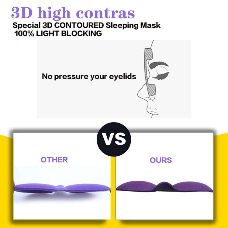 3D Adjustable Silicone Anti-slip Sleep Eye Mask Three-dimensional Memory Foam Eye Protection Mask...