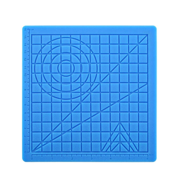 3D Printing Pen Copy Silicone DIY Painting Template Mat, Specification: Blue