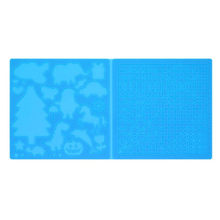 3D Printing Pen Copy Silicone DIY Painting Template Mat, Specification: Blue Large