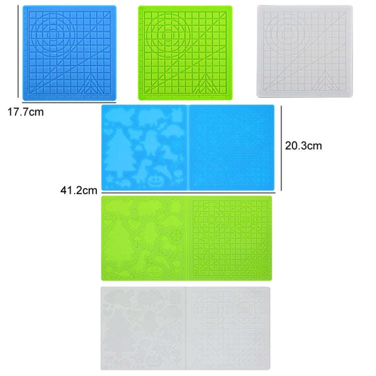 3D Printing Pen Copy Silicone DIY Painting Template Mat, Specification: Transparent Large