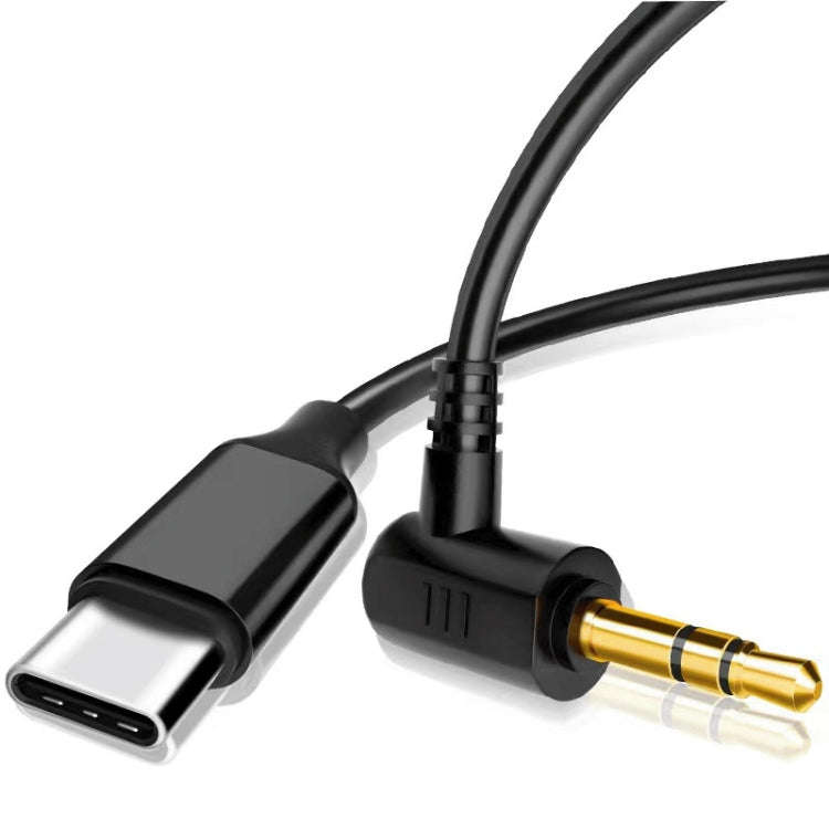 USB-C / Type-C To 3.5mm Male TRS Audio Adapter Cable For DJI Osmo Action 4 / 3 / 2 / Pocket 3(Black)