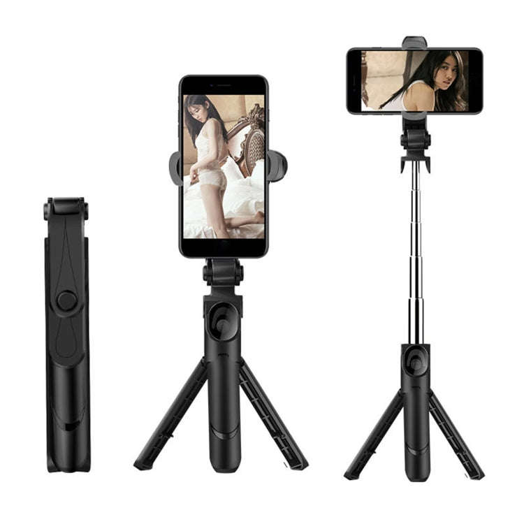 XT09 Live Cell Phone Tripod Selfie Stick Bracket Bluetooth Selfie Stick(Pink)