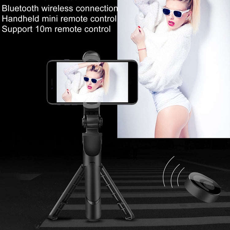 XT09 Live Cell Phone Tripod Selfie Stick Bracket Bluetooth Selfie Stick(Pink)