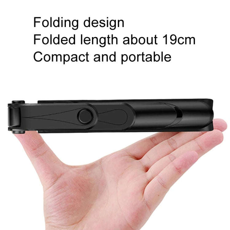 XT09 Live Cell Phone Tripod Selfie Stick Bracket Bluetooth Selfie Stick(Black)