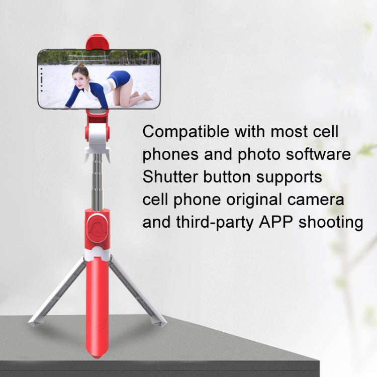 XT09 Live Cell Phone Tripod Selfie Stick Bracket Bluetooth Selfie Stick(Black)