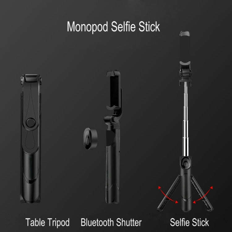 XT09 Live Cell Phone Tripod Selfie Stick Bracket Bluetooth Selfie Stick(Pink)