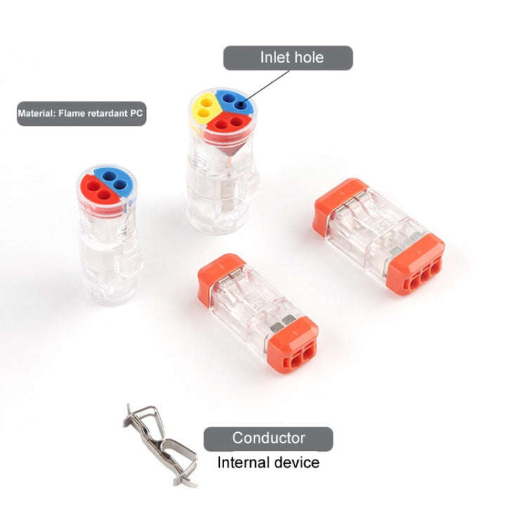 4pcs Direct Insertion Of Quick Terminal Block Wire Connector Clamps, Model: NC-33