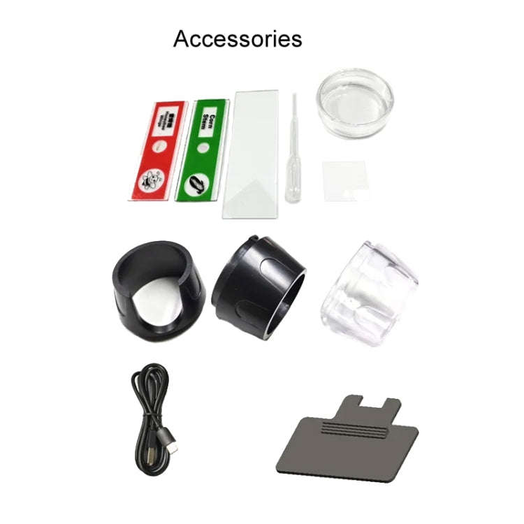 HD Electronic Digital Microscope 5 Inch Screen Touch Key 8000X Biological Cell Electronic Magnify...