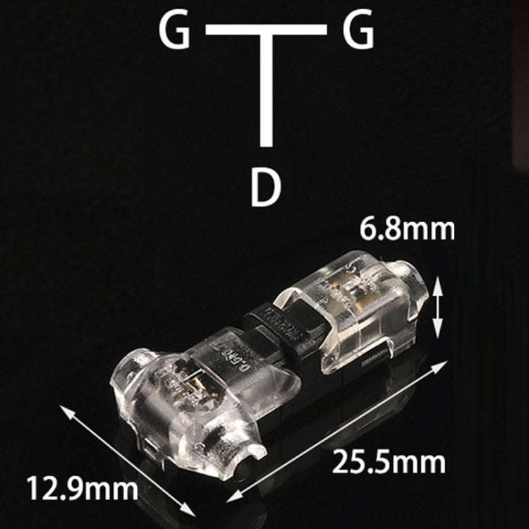 Straight Plug Quick Terminal Block No Strip Multifunctional Wire Connector, Model: T1-T