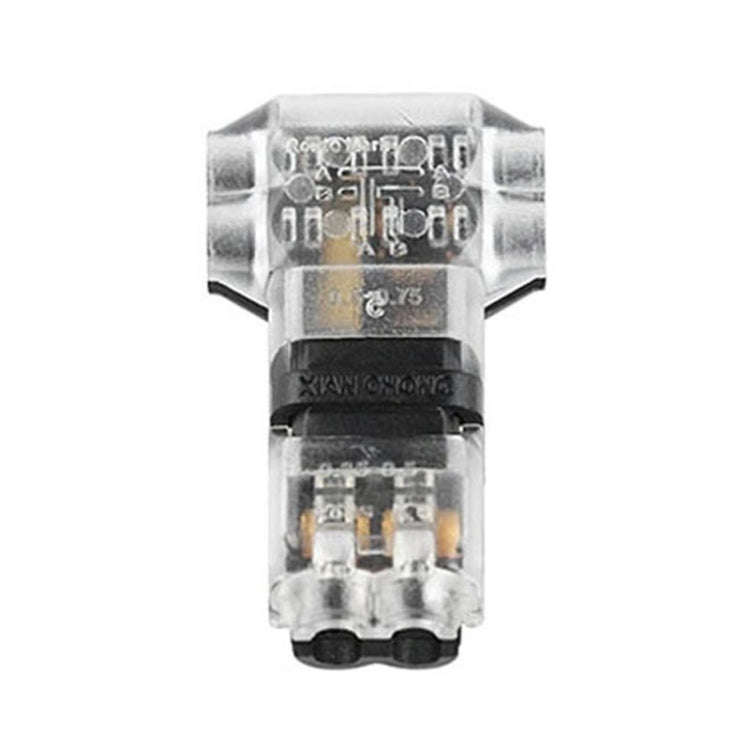 Straight Plug Quick Terminal Block No Strip Multifunctional Wire Connector, Model: T2-T