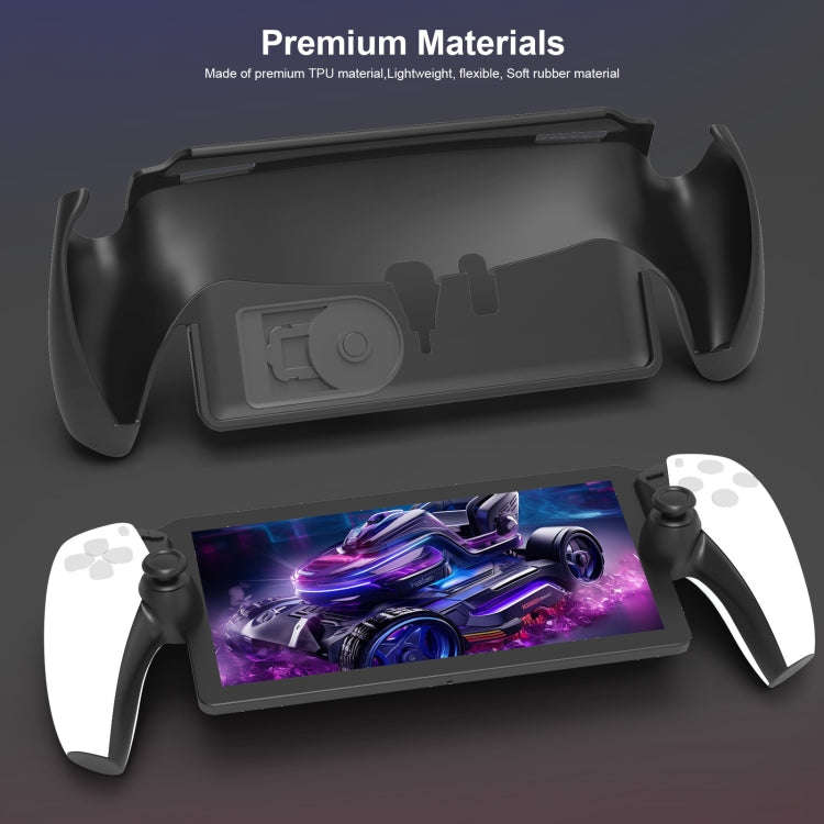 For PlayStation Portal Handle JYS TPU Protective Case With Stand(White)