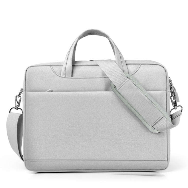 17.3 inch Portable Crossbody Air Bag Gaming Computer Laptop Shoulder Bag(Light Gray)