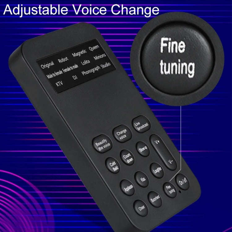 S9 Mobile Phone Computer Live Sound Card Voice Changer Game Karaoke Recording Audio Transformer(E...