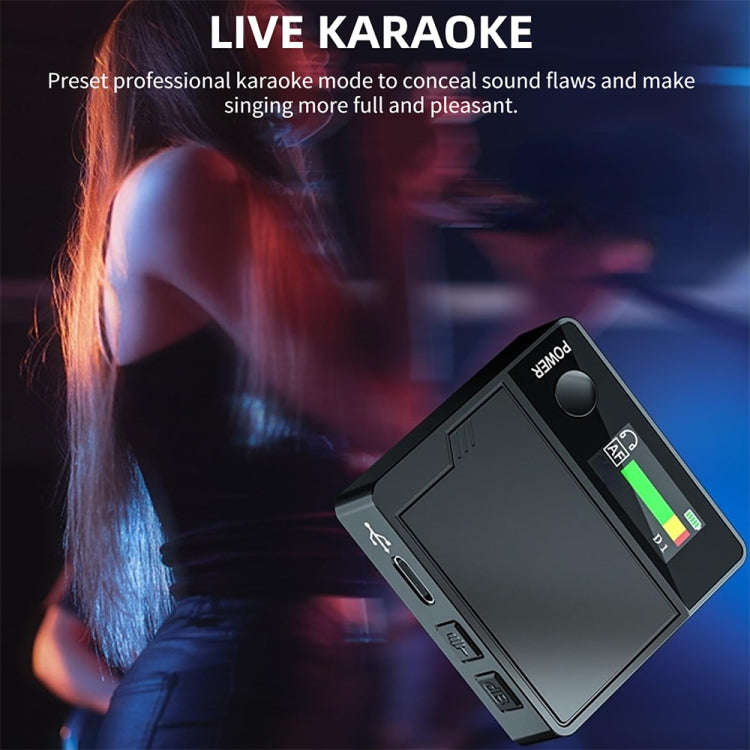 A9 Mobile Phone Computer Live Recording Mini Color Screen Display Sound Card Voice Changer, Spec:...