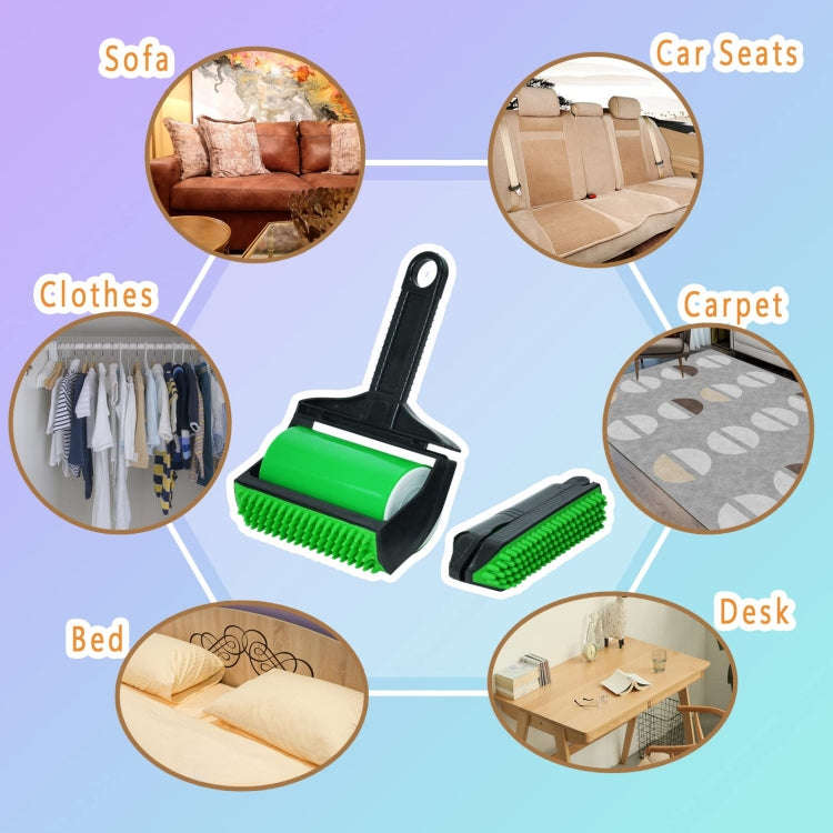 Reusable Pet Hair Remover Cleaning Hair Sticky Roller Washable Lint Remover Clothes Dust Cleaner(...