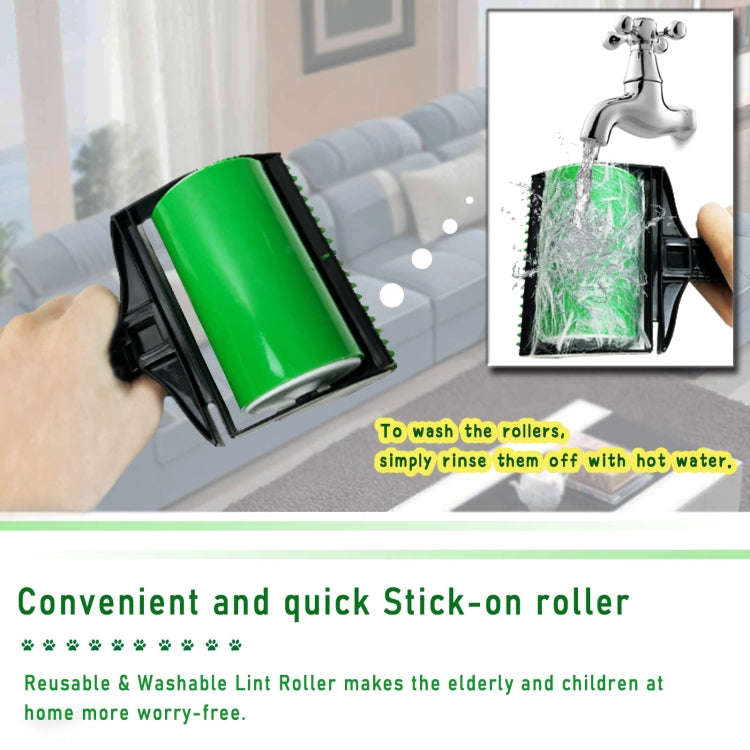 Reusable Pet Hair Remover Cleaning Hair Sticky Roller Washable Lint Remover Clothes Dust Cleaner(...