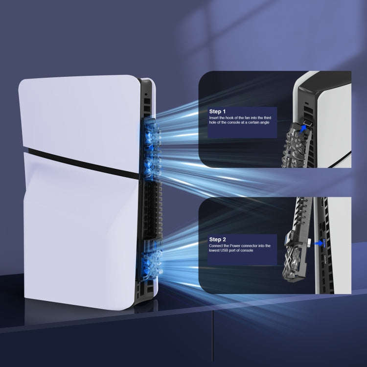 JYS-P5175 For PS5 Slim Host Optical Drive / Digital Version Universal With RGB Colorful Light Coo...