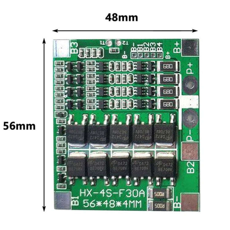 4 S 14.8V / 12.8V 30A Lithium Battery Protective Plate With Equalizer Lithium Iron Phosphate Batt...
