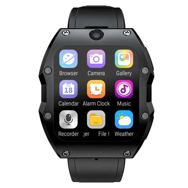 LOKMAT Appllp 3 Max 2.02-Inch Plug Card 4G Call Waterproof Sport Smart Watch With SOS(Black)