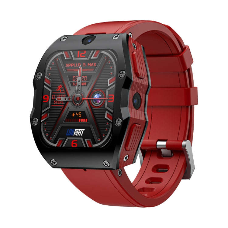 LOKMAT Appllp 3 Max 2.02-Inch Plug Card 4G Call Waterproof Sport Smart Watch With SOS(Blue)