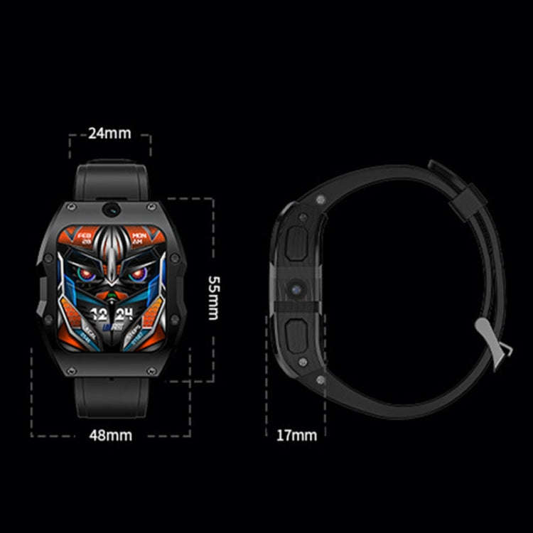 LOKMAT Appllp 3 Max 2.02-Inch Plug Card 4G Call Waterproof Sport Smart Watch With SOS(Blue)