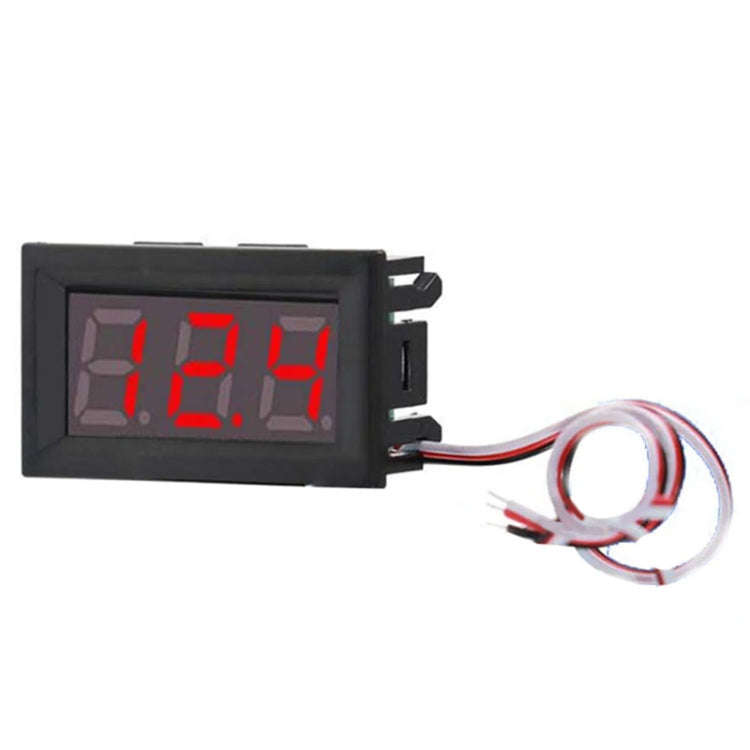 0V-30V 3 Wire DC Voltmeter Terminal 0.56 Inch LED Digital Voltmeter Accessories Reverse Connectio...