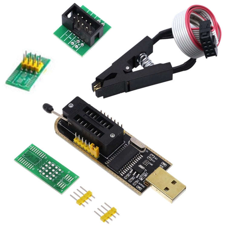 Test Clip With 2 Board+CH341A Programmer Module USB Motherboard Routing Liquid Crystals Disassemb...