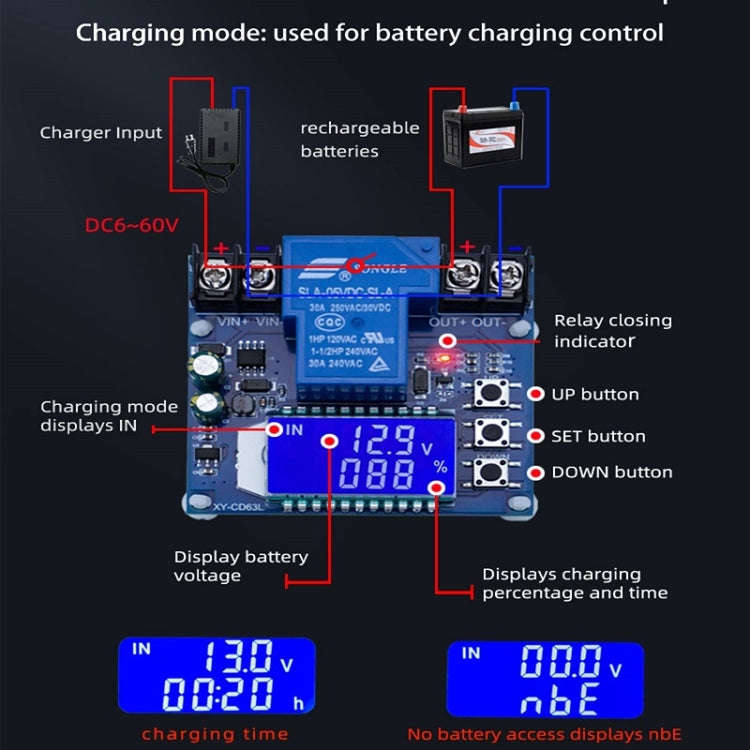 Battery Overshoot & Over-Discharge Protection Automatic Shutdown Switch Module