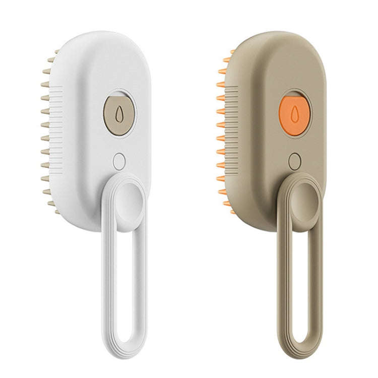 Pet Electric Spray Comb Rechargeable Cat Steamy Grooming Brush Cleaning Tool(Coffee)