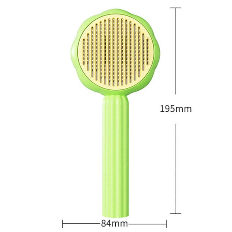 Sunflower Pet Comb Cats Hair Removal Massage Needle Brush(Orange)