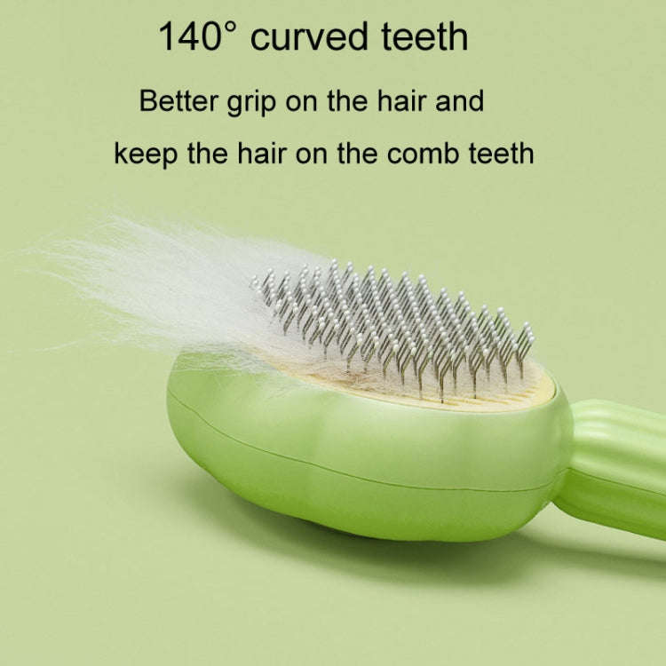 Sunflower Pet Comb Cats Hair Removal Massage Needle Brush(Orange)