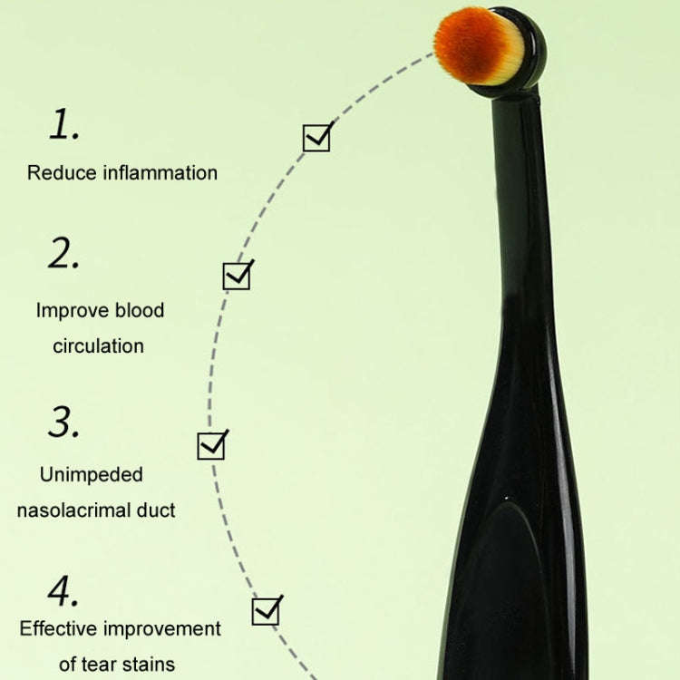Pet Eye Cleaning Tear Stain Brush Eye Makeup Brush For Dogs And Cats(Black)
